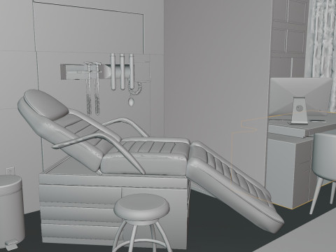 Hospital Interior- Clinics-General Clinic 3D मॉडल