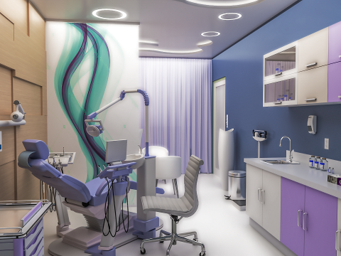 Hospital Interior - Clinics -Dental Clinic 3D 模型
