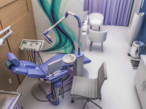 Hospital Interior - Clinics -Dental Clinic 3D Model