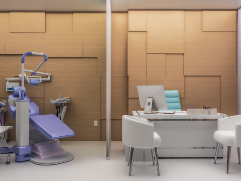 Hospital Interior - Clinics -Dental Clinic 3D Model