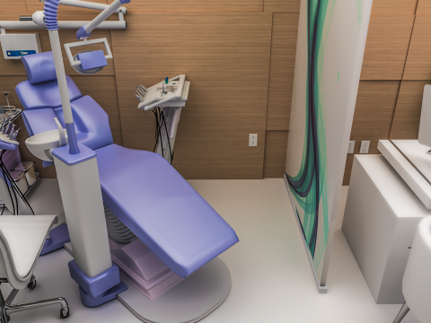 Hospital Interior - Clinics -Dental Clinic 3D Model