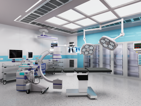 Hospital Interior - Surgical Department 3D Модель