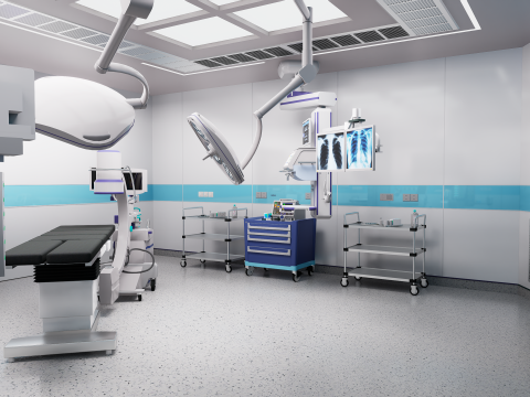 Hospital Interior - Surgical Department Modèle 3D