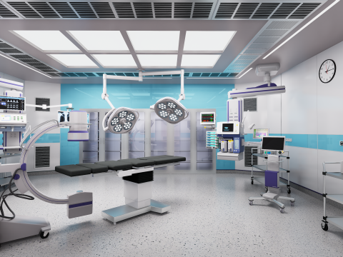 Hospital Interior - Surgical Department Modèle 3D