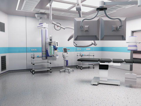 Hospital Interior - Surgical Department Modèle 3D