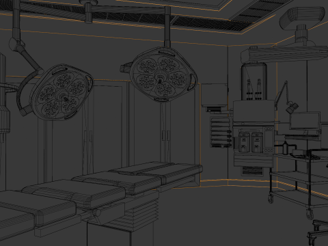 Hospital Interior - Surgical Department Modèle 3D