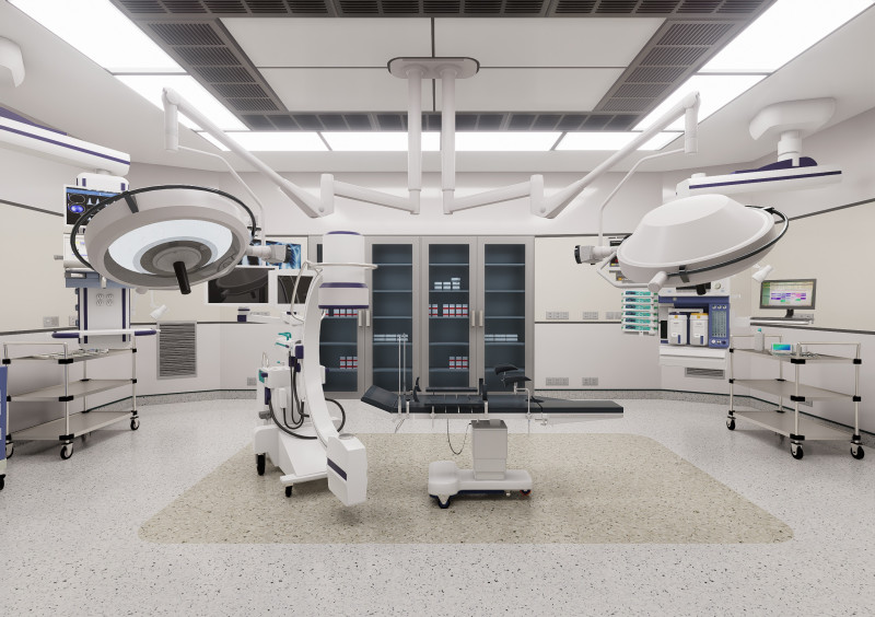 Hospital Interior - Operating Room Modello 3D .c4d .max .obj .3ds .fbx .stl .blend