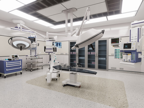 Hospital Interior - Operating Room Modello 3D