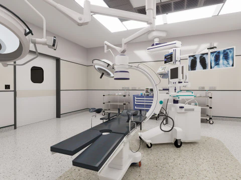 Hospital Interior - Operating Room 3D Model