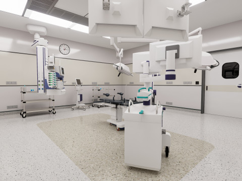 Hospital Interior - Operating Room Modello 3D