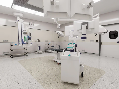 Hospital Interior - Operating Room 3D Model
