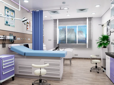 Medical scenes-General Clinic Scene 3D Model