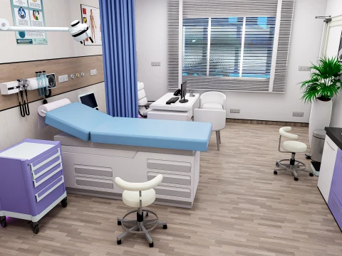 Medical scenes-General Clinic Scene 3D Model