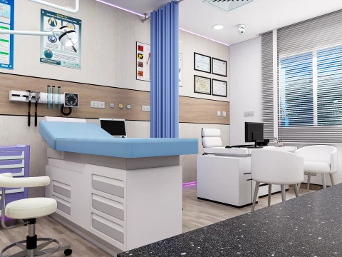 Medical scenes-General Clinic Scene 3D Model