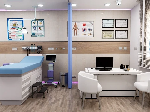 Medical scenes-General Clinic Scene 3D Model