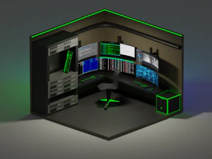 sunucu odası 3D Model