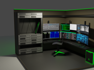 server room 3D 모델