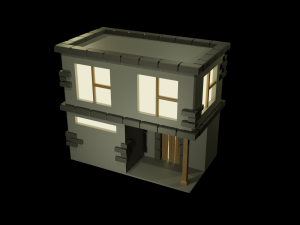 simple house 3D मॉडल