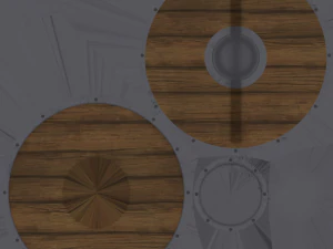 pacote de escudo viking Modelo 3D