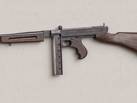 Game Ready Thompson SMG 1927 Modelo 3D