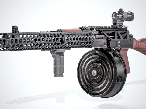 Military Game ready AK 74 Set 3D 모델
