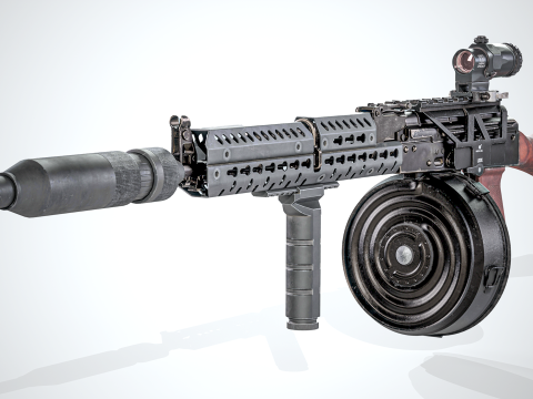 Military Game ready AK 74 Set 3D 모델