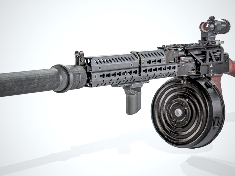 Military Game ready AK 74 Set 3D 모델