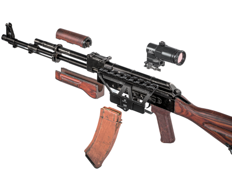 Military Game ready AK 74 Set 3D 모델