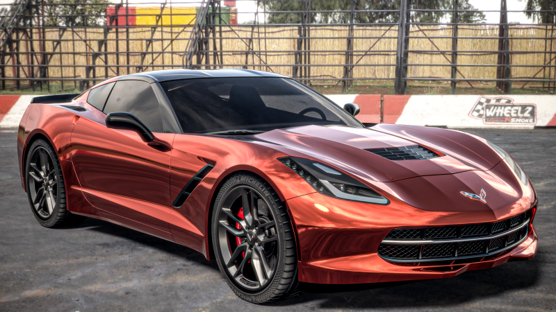 Chevrolet Corvette C7 Z51 3D 模型 .c4d .max .obj .3ds .fbx .stl .blend 