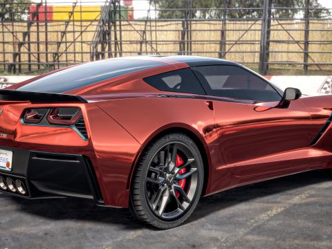 Chevrolet Corvette C7 Z51 3D 模型