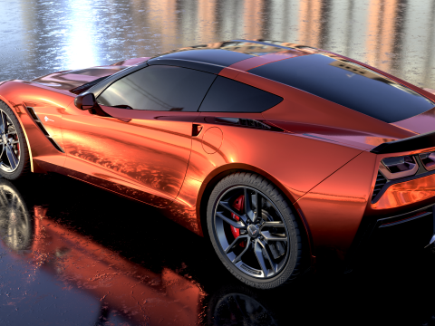 Chevrolet Corvette C7 Z51 3D 模型