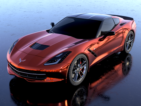 Chevrolet Corvette C7 Z51 3D 模型