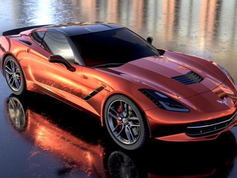 Chevrolet Corvette C7 Z51 3D 模型