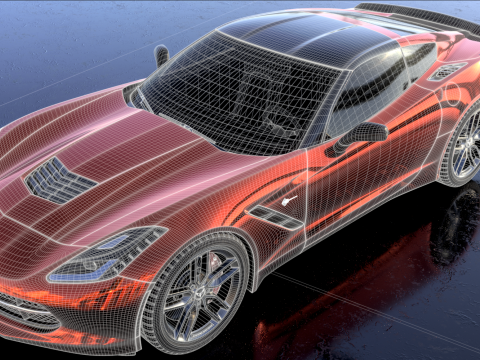 Chevrolet Corvette C7 Z51 3D 模型