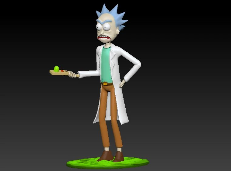 rick sanchez 3D Print Model .c4d .max .obj .3ds .fbx .stl .blend 