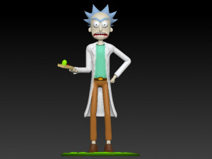rick sanchez 3D Baskı Modeli