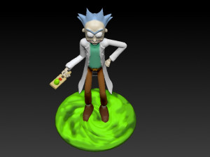 rick sanchez 3D Baskı Modeli