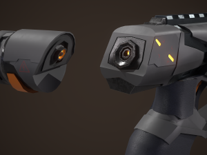 Sci-fi Plasma pistol Modelo 3D
