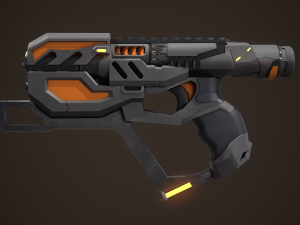 Sci-fi Plasma pistol Modelo 3D