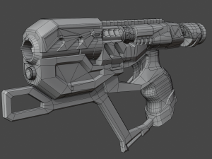 Sci-fi Plasma pistol Modelo 3D