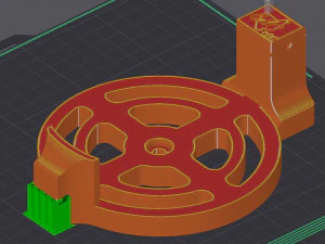 UTENSILE INCOLLAGGIO RUOTE RC SCALA 1-8 - HERRAMIENTA PARA PEGADO DE RUEDAS RC ESCALA 1-8 Modello di stampa 3D