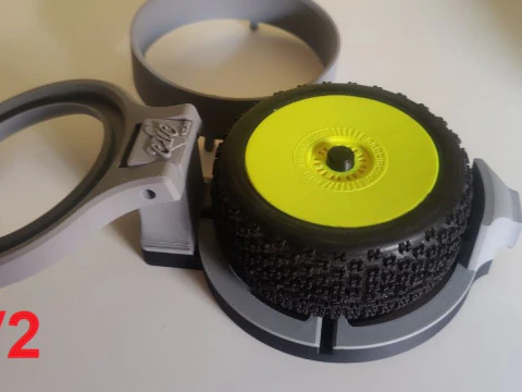 1-8 SCALE RC WHEEL GLUING TOOL - HERRAMIENTA PARA PEGADO DE RUEDAS RC ESCALA 1-8 3D Print Model