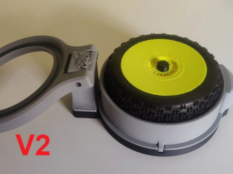 1-8 SCALE RC WHEEL GLUING TOOL - HERRAMIENTA PARA PEGADO DE RUEDAS RC ESCALA 1-8 3D Print Model