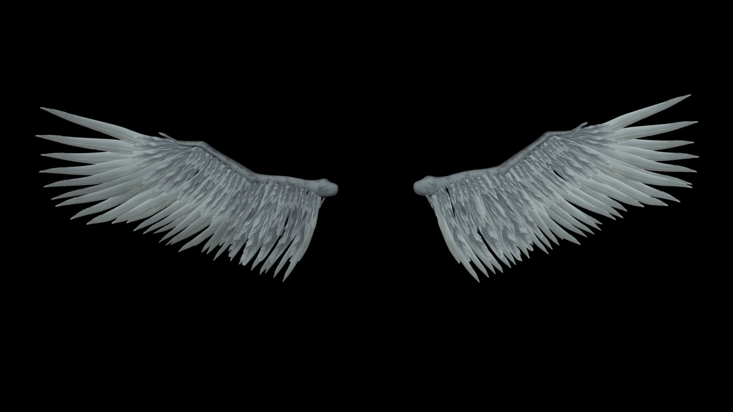 Angel Wings Add on - Rigged Model for character Rigs 3D Model .c4d .max .obj .3ds .fbx .stl .blend 