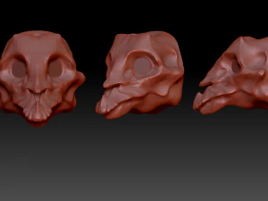 Wendigo - 3D-druckbarer Puppenkopf 3D Druckmodell