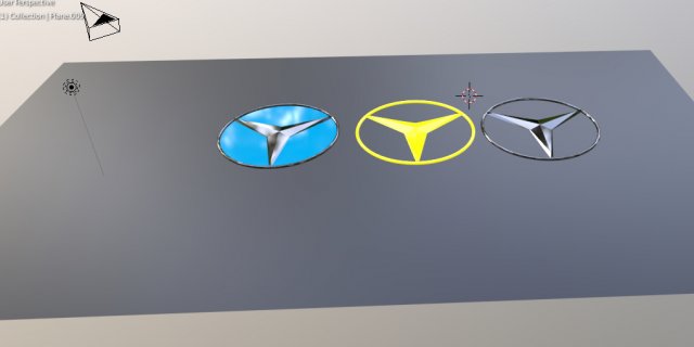 mercedes-benz logo 3D Model in Parts of auto 3DExport