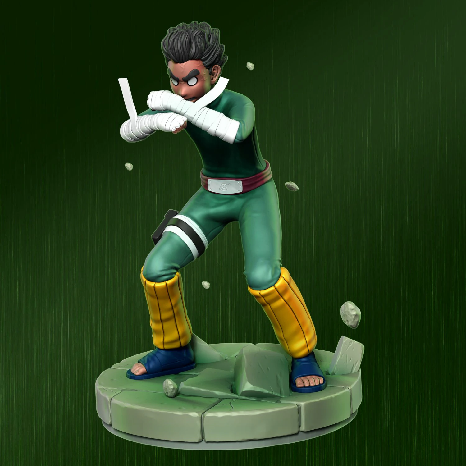 rock lee 3D Print Model .c4d .max .obj .3ds .fbx .stl .blend 