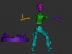 rock lee 3D Baskı Modeli
