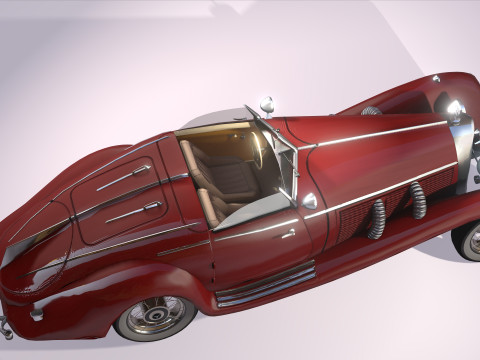 MERCEDES-BENZ 500 1930 STL FILE 3D PRINTING 3D Модель