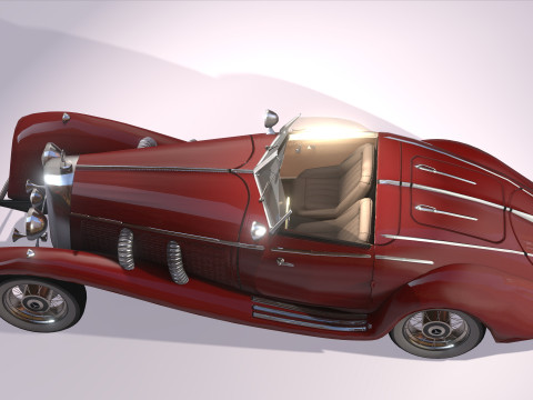 MERCEDES-BENZ 500 1930 STL FILE 3D PRINTING 3D Модель